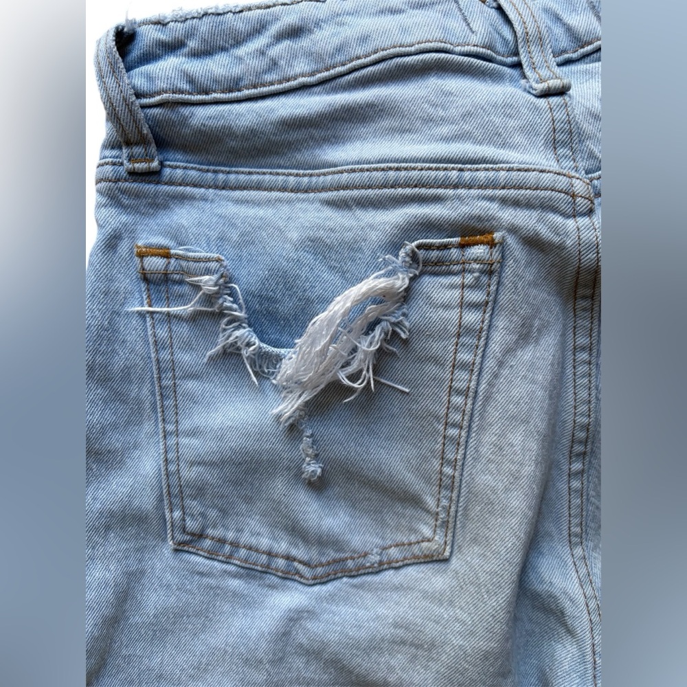 Abercrombie & Fitch The Skinny High Rise Curve Love Distressed Jeans Size 27 4 L - Picture 9 of 16